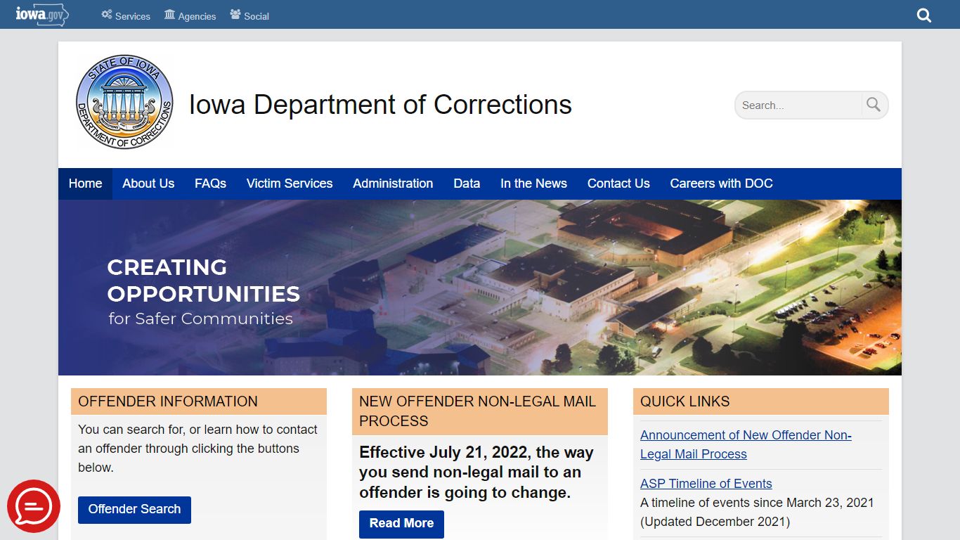 Iowa Department of Corrections